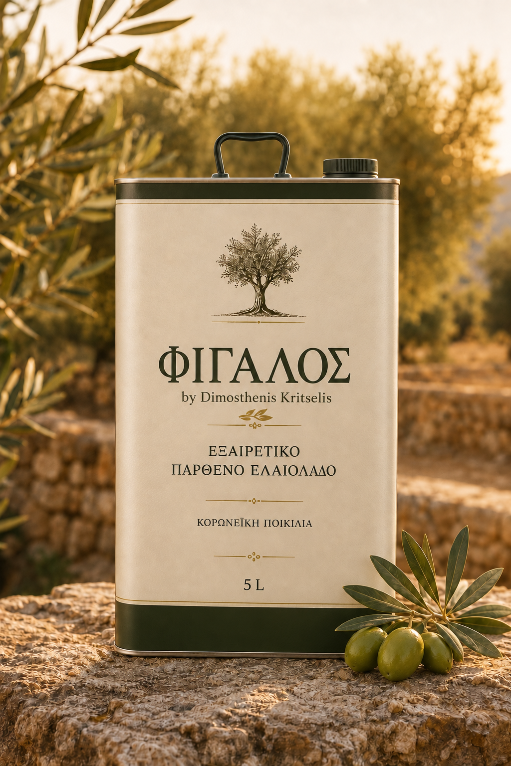 Μεταλλική συσκευασία ΦΙΓΑΛΟΣ 5 λίτρων